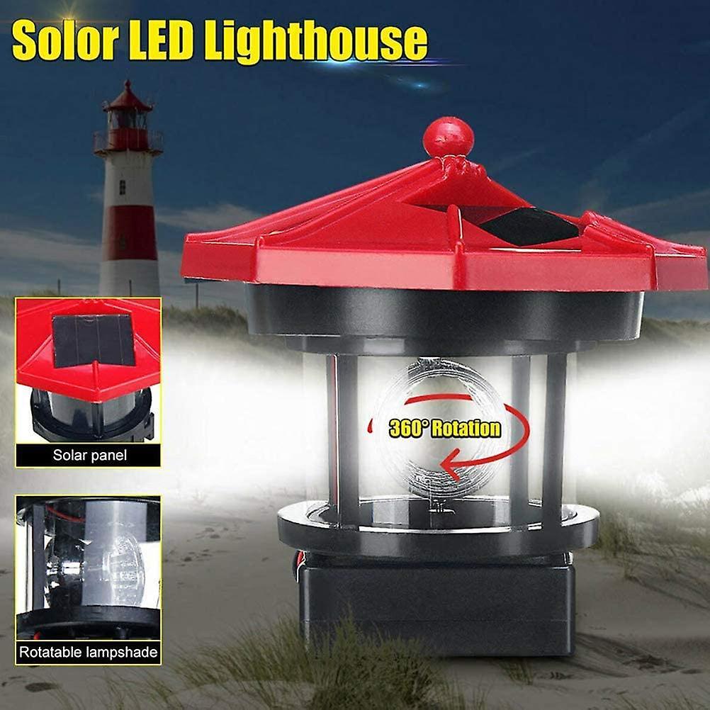 Solar Lawn Light Outdoor Waterproof Garden Courtyard Decoration (red)