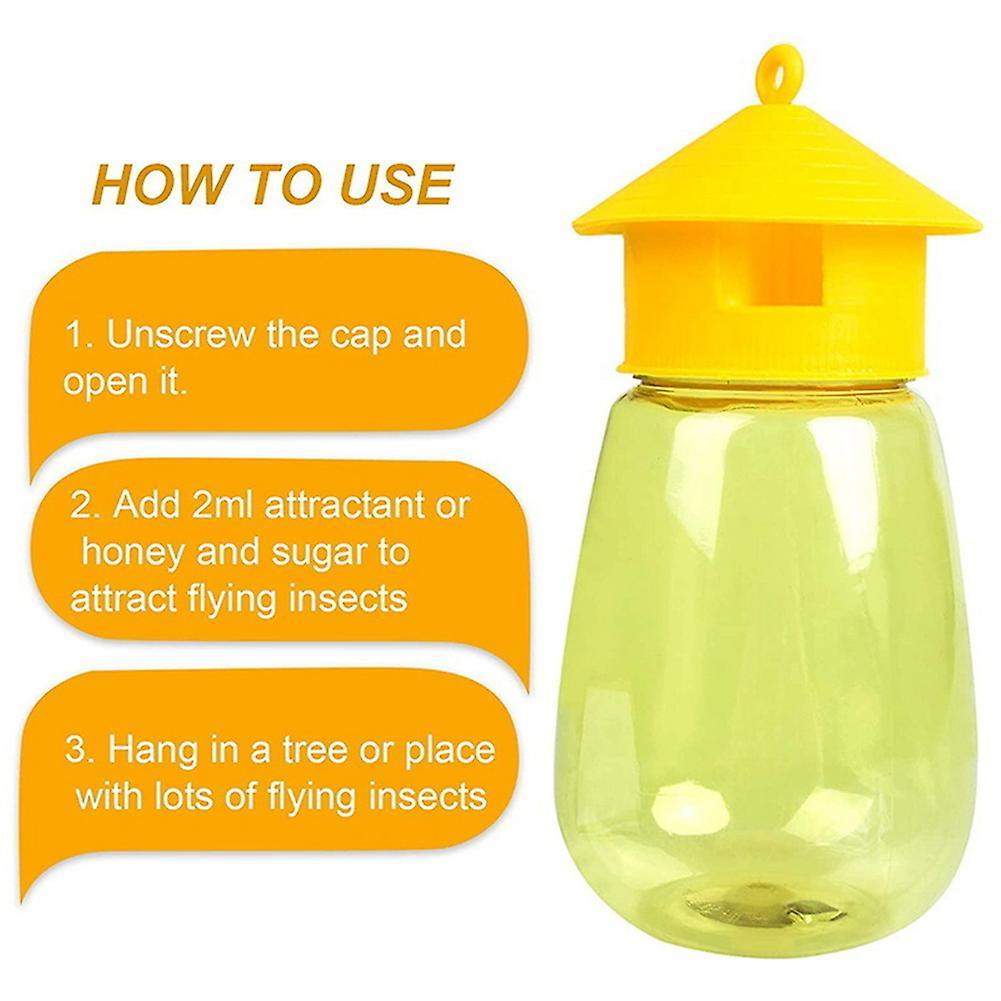 2 Pack Fly Reusable Traps, Fruit Fly Traps Fly Catcher Outdoor
