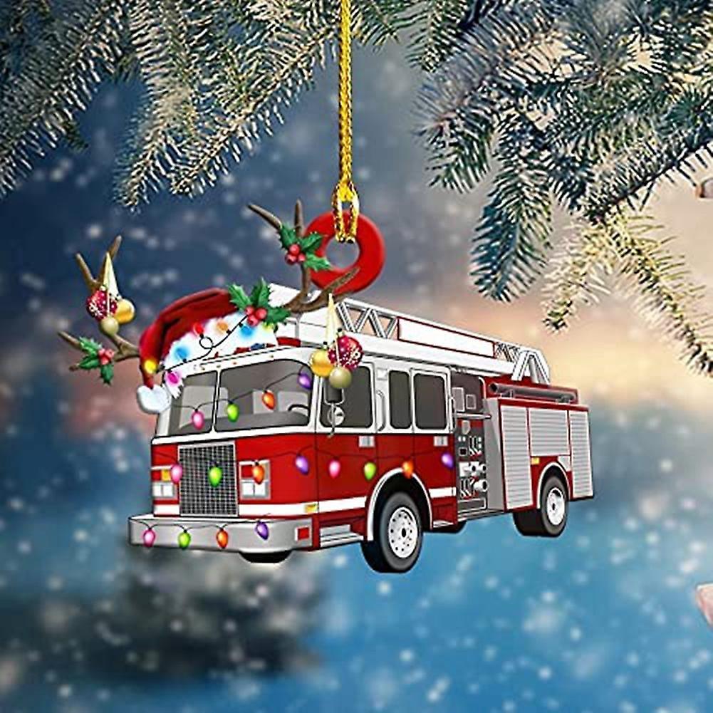 Christmas Tree Hanging Decoration Gift Wooden Christmas Decorations E