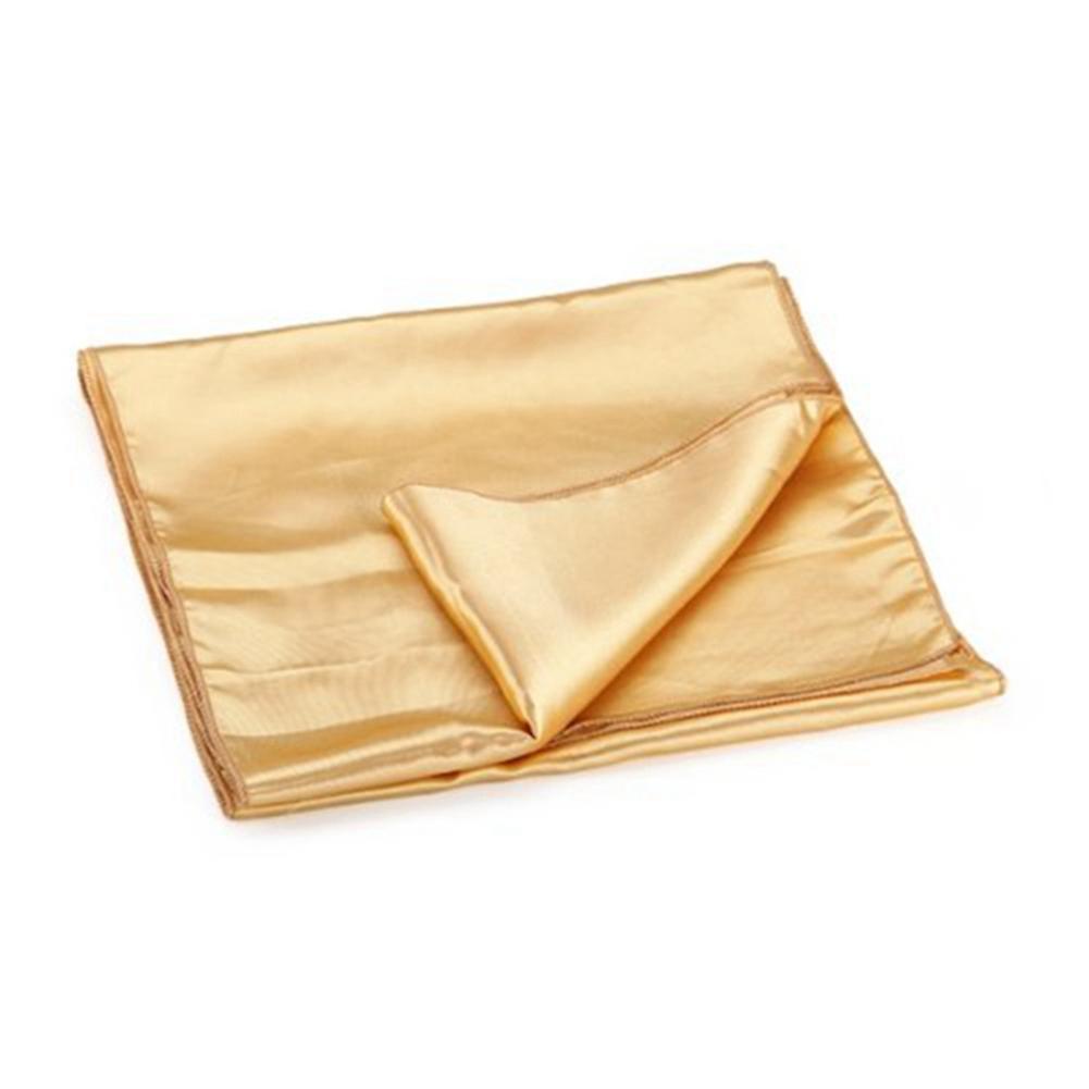 Runner Table Cloth Centre In Satin Gold 30 X 275 Cm