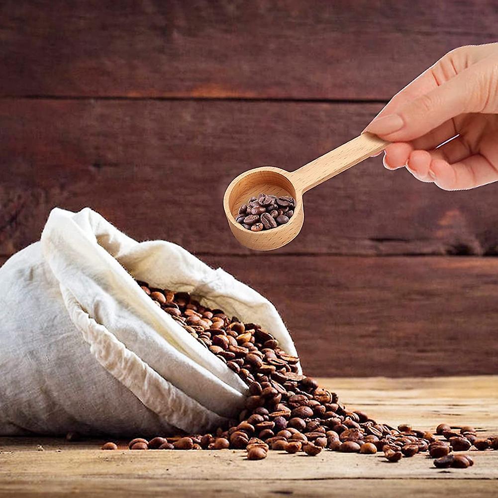 2pcs Wooden Coffee Scoop, 3.93inch, 6.61inch Coffee Scoop Wood Scoop