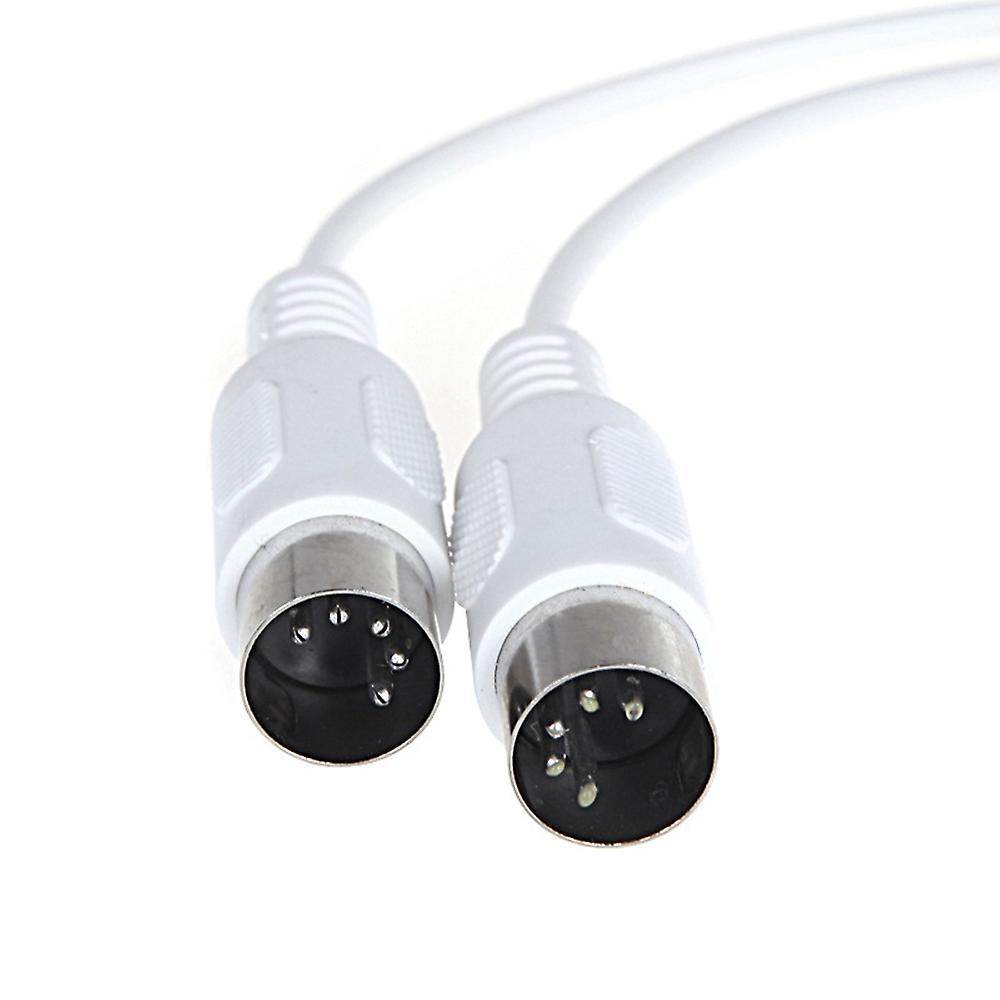2pcs Midi Extension Cable 5 Pin Male to 5 Pin Male Electric , 1.5m