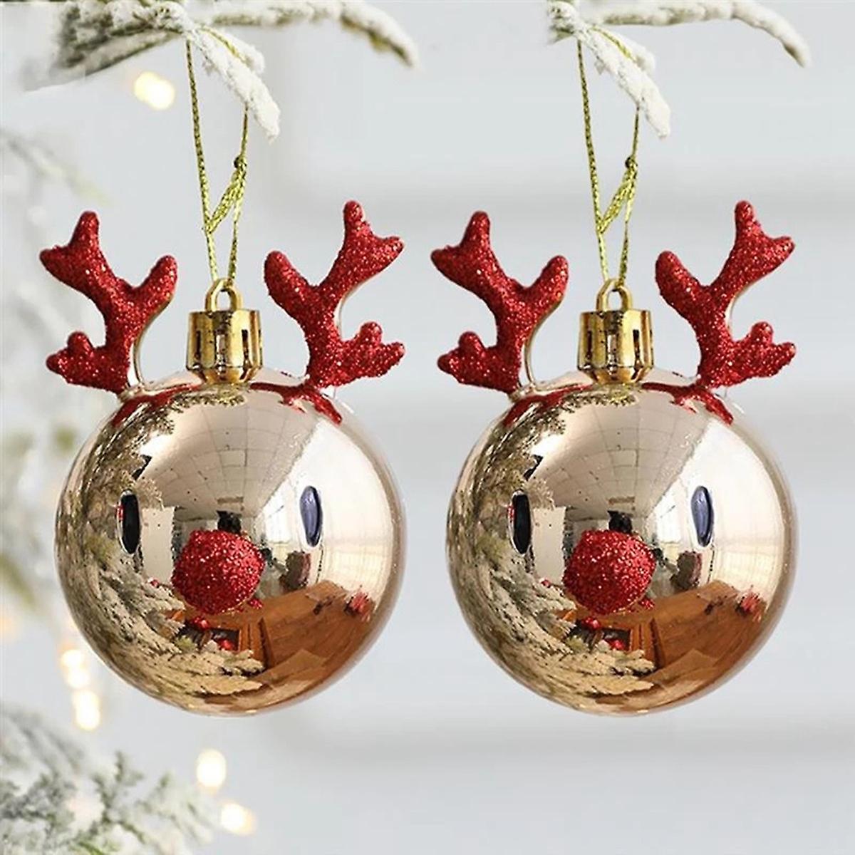2pcs Pendant Balls Home Party Props for Christmas Tree Decorations D