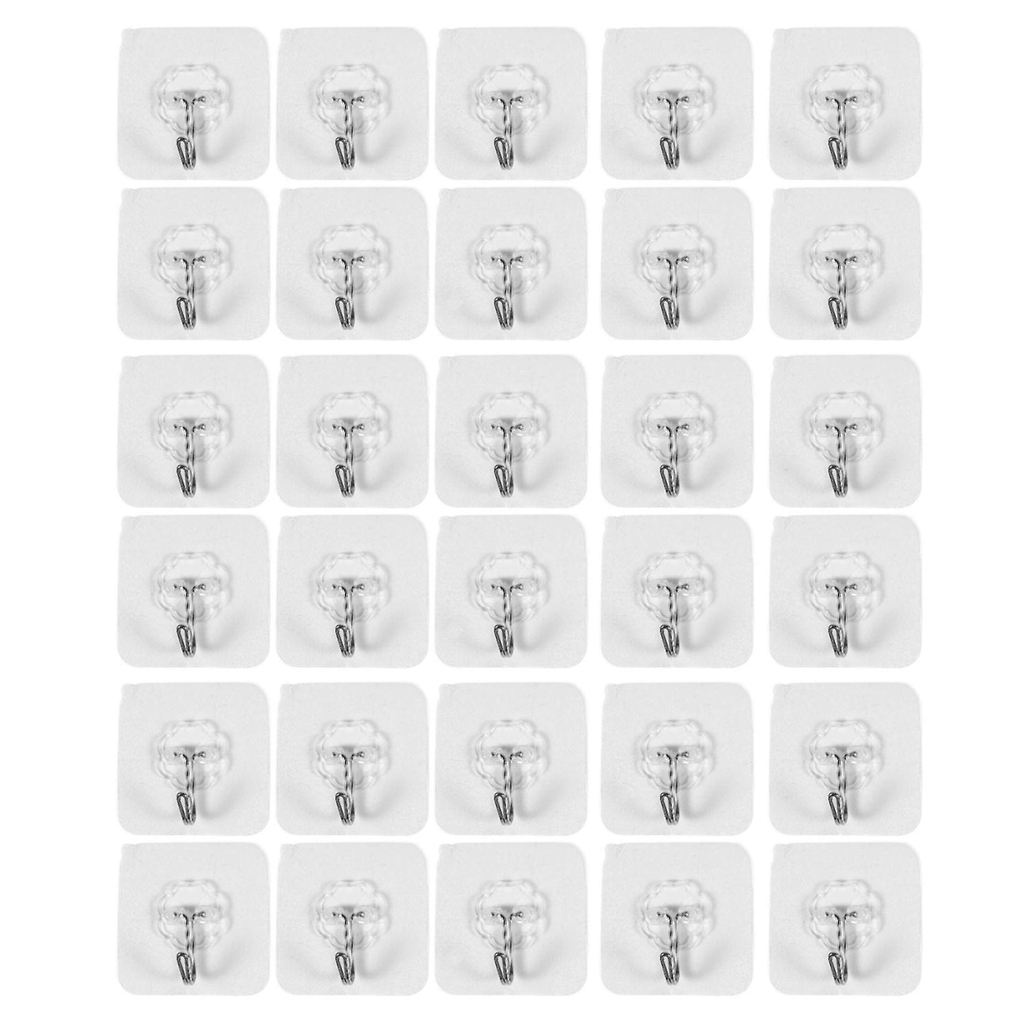 10 Packs Reusable Adhesive Hooks,transparent Heavy Duty Wall Hooks