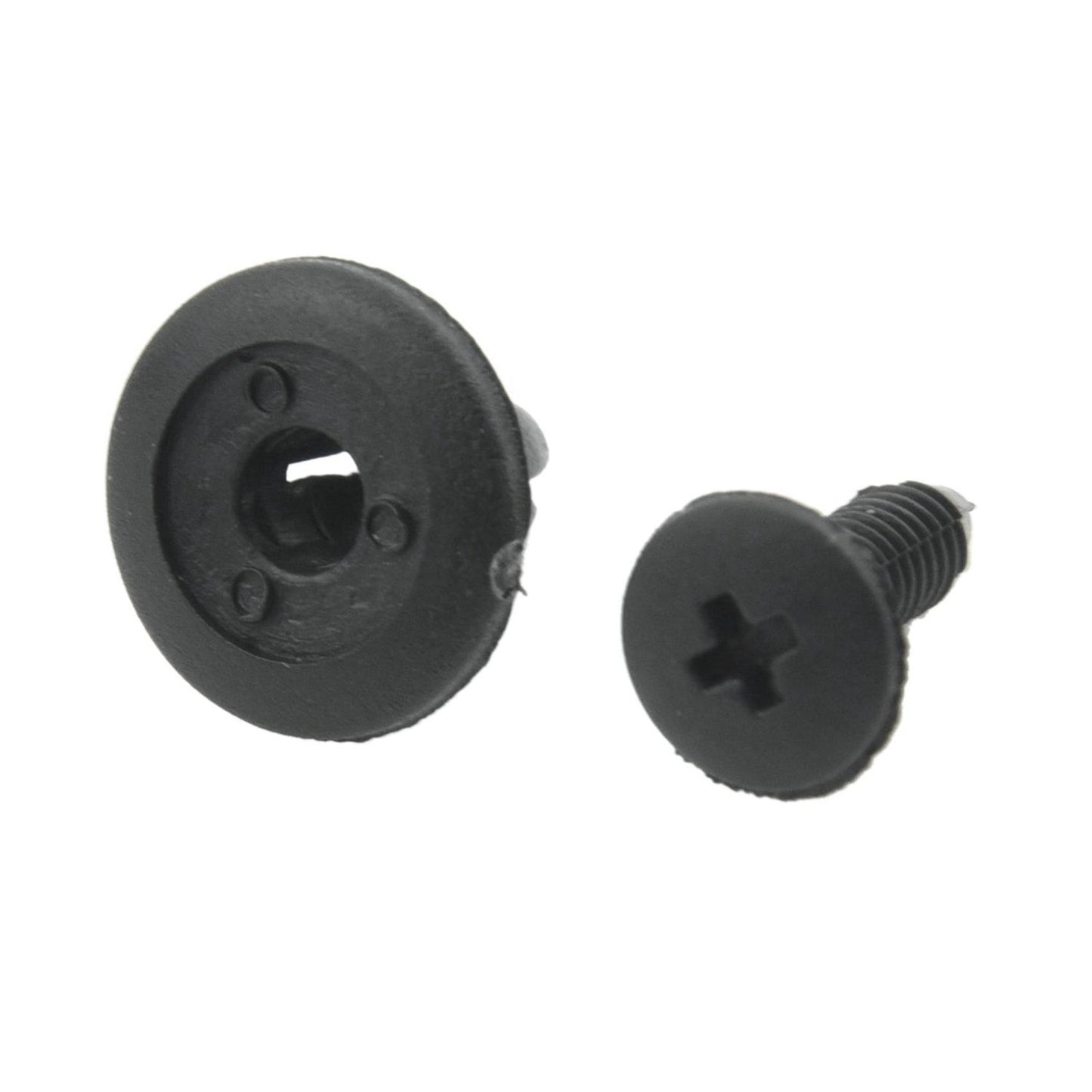 100 Pcs Car Fender Push Type Black Plastic Rivets Fastener