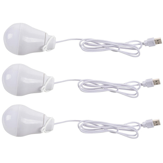 Dc5v 5w Ampoule Led Usb Lampe Portable (blanc)