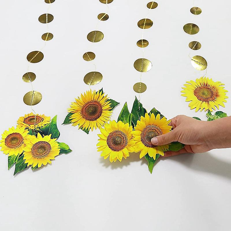 Sunflower Garlands for Kids Birthday Party Decorations for Summer