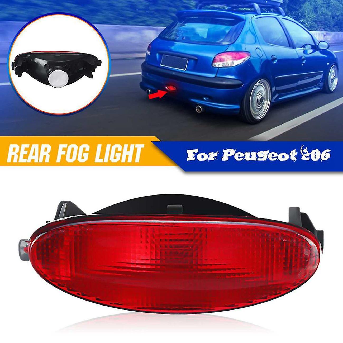 Car Rear Fog Light Lamp without Bulb for Peugeot 206 Cc Sw Hatchback