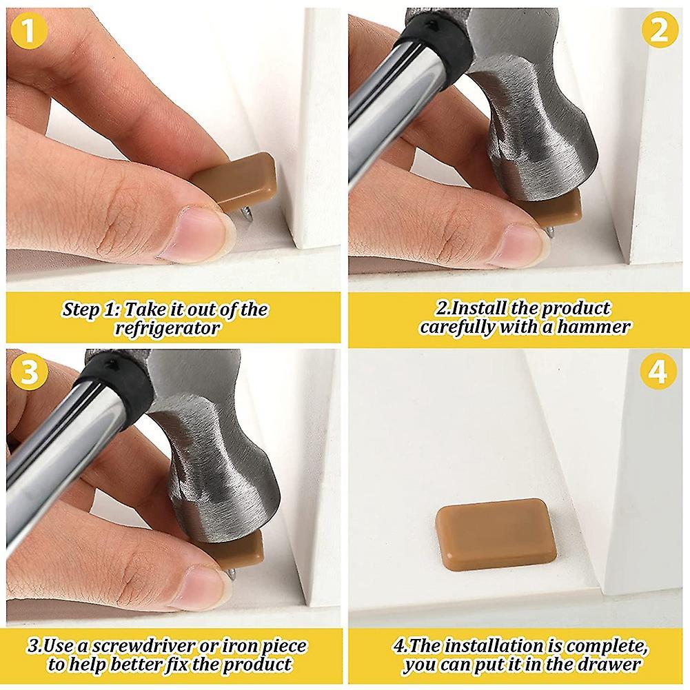 Tack-in Drawer Glides Drawer Track Glide for Repairing Dressers,30pcs