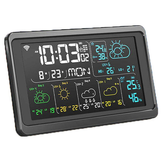 Weather Station Wireless Indoor Outdoor Digital Atomic Clock Us Plug