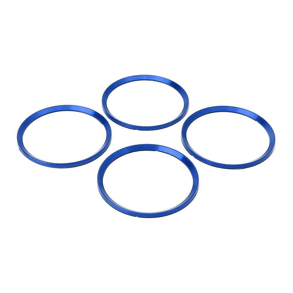 Wheel Hub Logo Ring Cover Trim for Jetta Golf Passat (blue) -4pcs