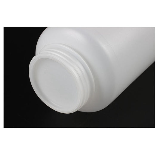 1000ml Clear White Lab Double Cap Leakproof Plastic Widemouth Bottle
