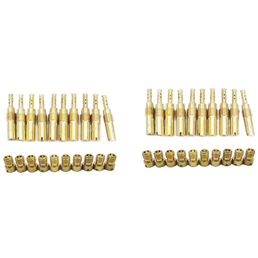 10pcs Carburetor Main Jet Kit & 10pcs Slow/pilot Jet for Pwk Keihin