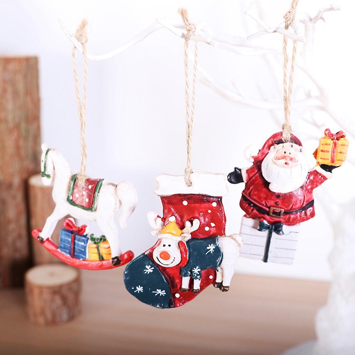 Christmas Resin Small Pendant Christmas Tree Decoration Pendant
