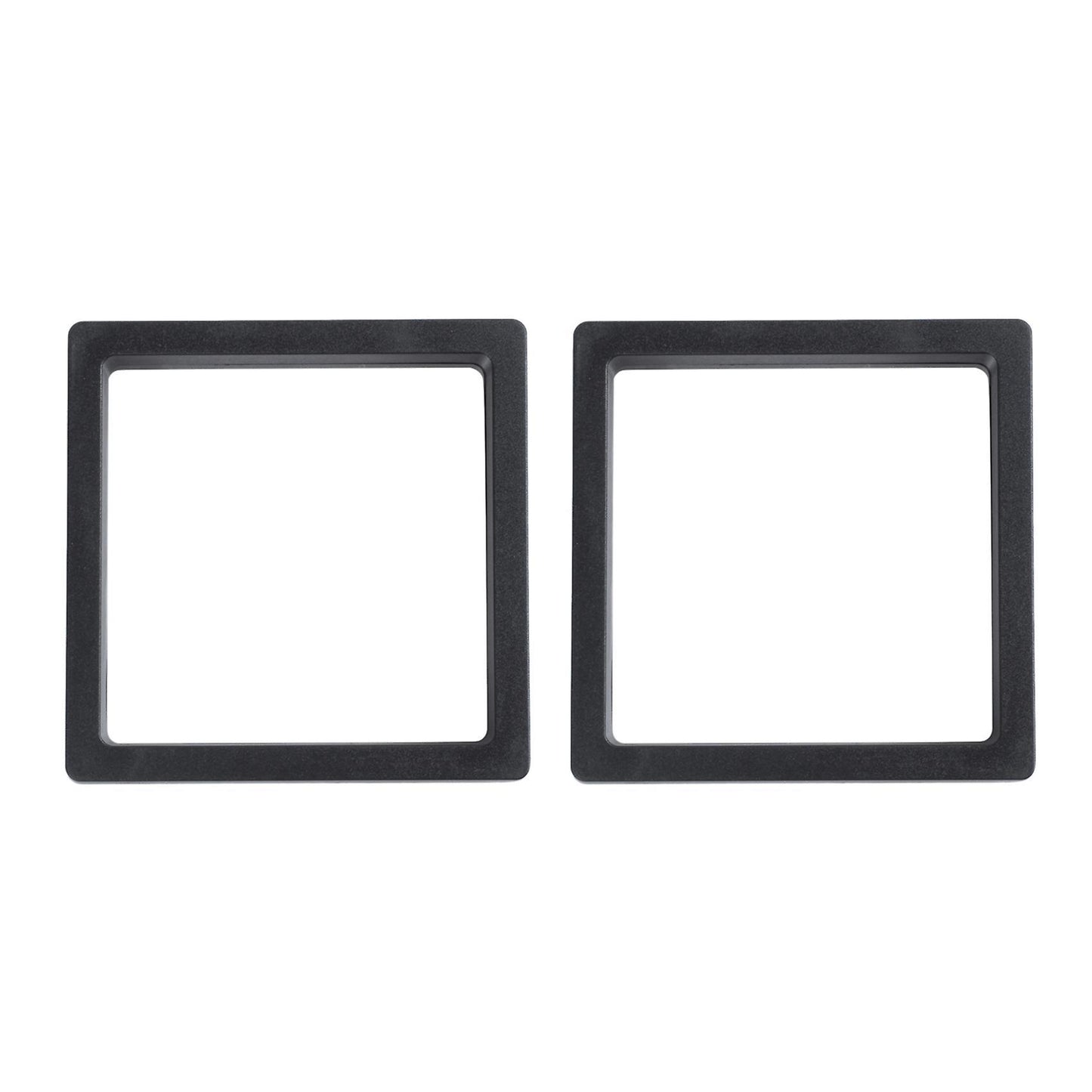 2x Square 3d Albums Floating Frame Jewelry Display Case,9x9cm