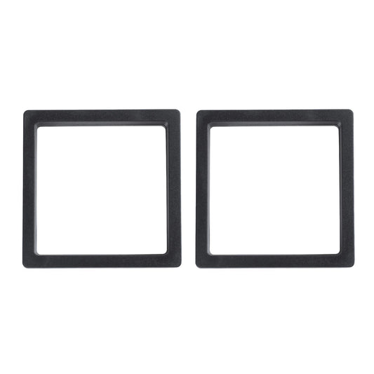 2x Square 3d Albums Floating Frame Jewelry Display Case,9x9cm