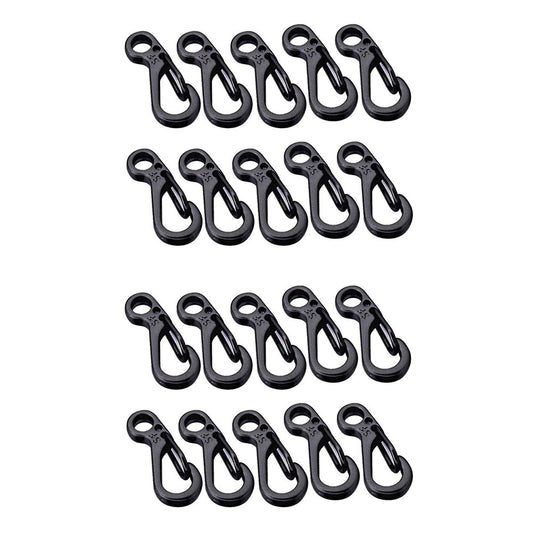 10pcs/lot Mini Sf Spring Backpack Keychain Hooks - Black