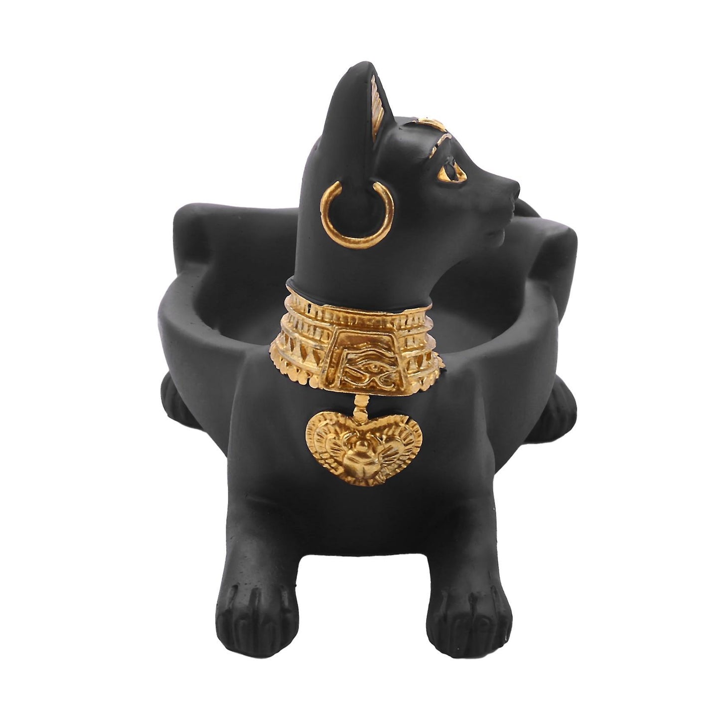 Cigarette Ashtray Ancient Egyptian Bastet Cat Goddess Statue