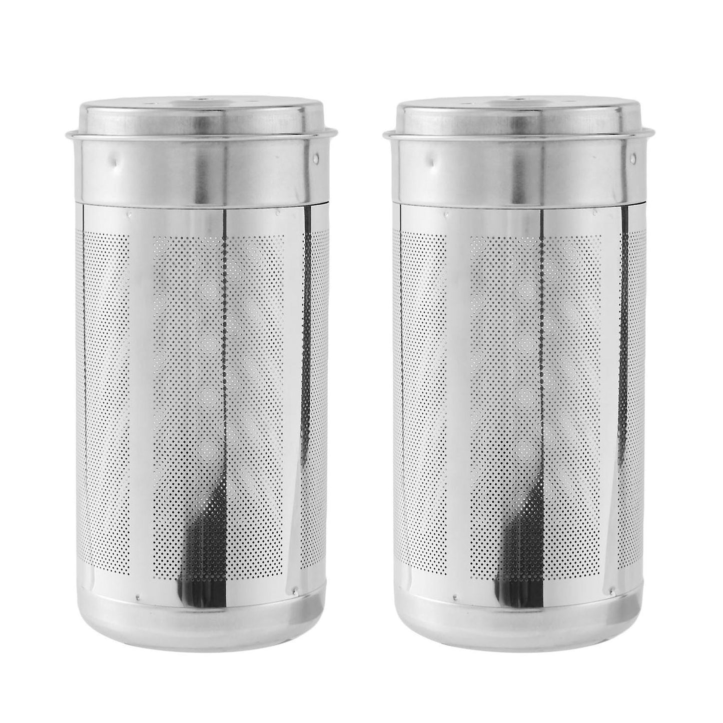 2x Tea Reusable Fine Mesh Tea Strainer Lid Filters Stainless Steel
