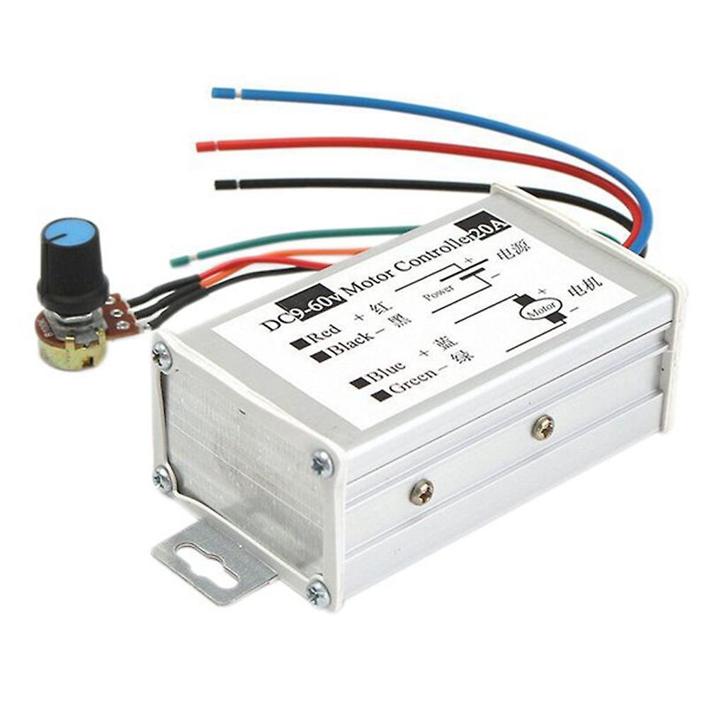 Dc9v 12v 24v 48v 60v 20a Pwm Motor Speed Controller 0-1200w