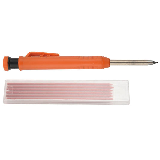 Carpenter Pencil Set with 7 Refill Leads, Built-in Sharpener,pencil D