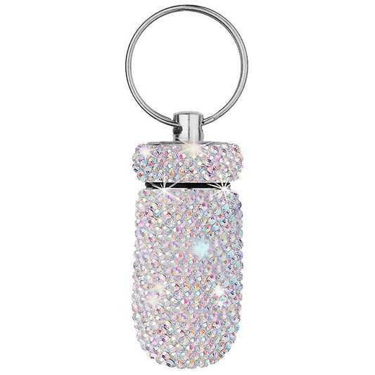 1pcs Medicine Pill Bottle Capsule Mini Rhinestones Tubes(colorful)