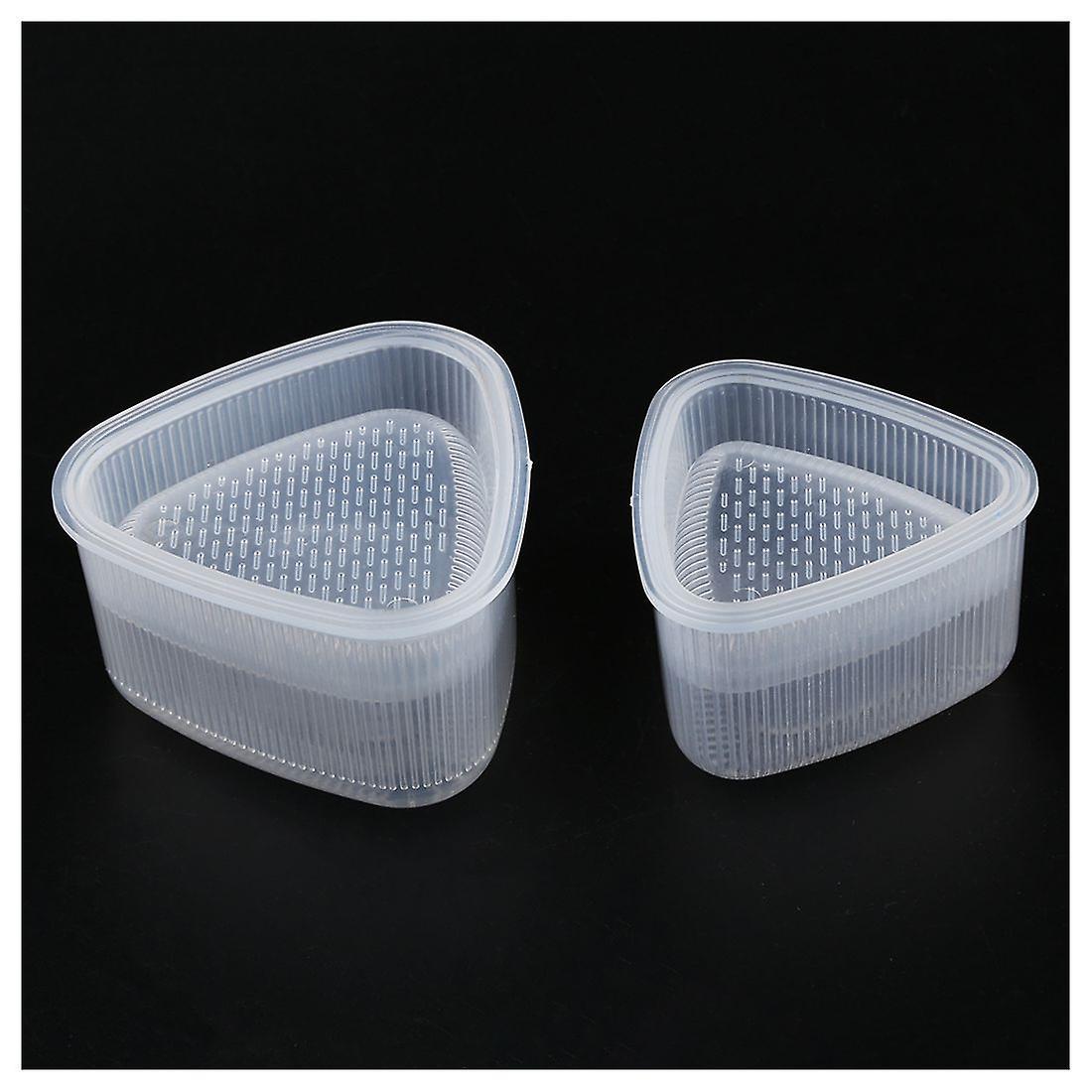 2 Pcs Triangular Form Sushi Mold Onigiri Rice Ball Frame Food Mould