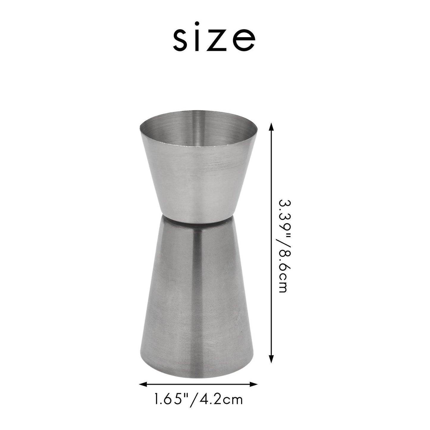 Stainless Steel 25/ 50 Ml Jigger Measure Cup Peg Measuring Cup