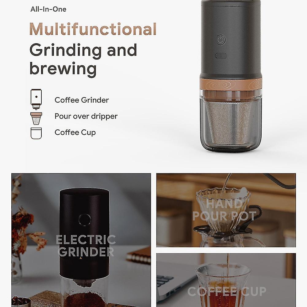 3in 1 Drip Coffee Machine Grinder Coffee Machine Stainless Steel