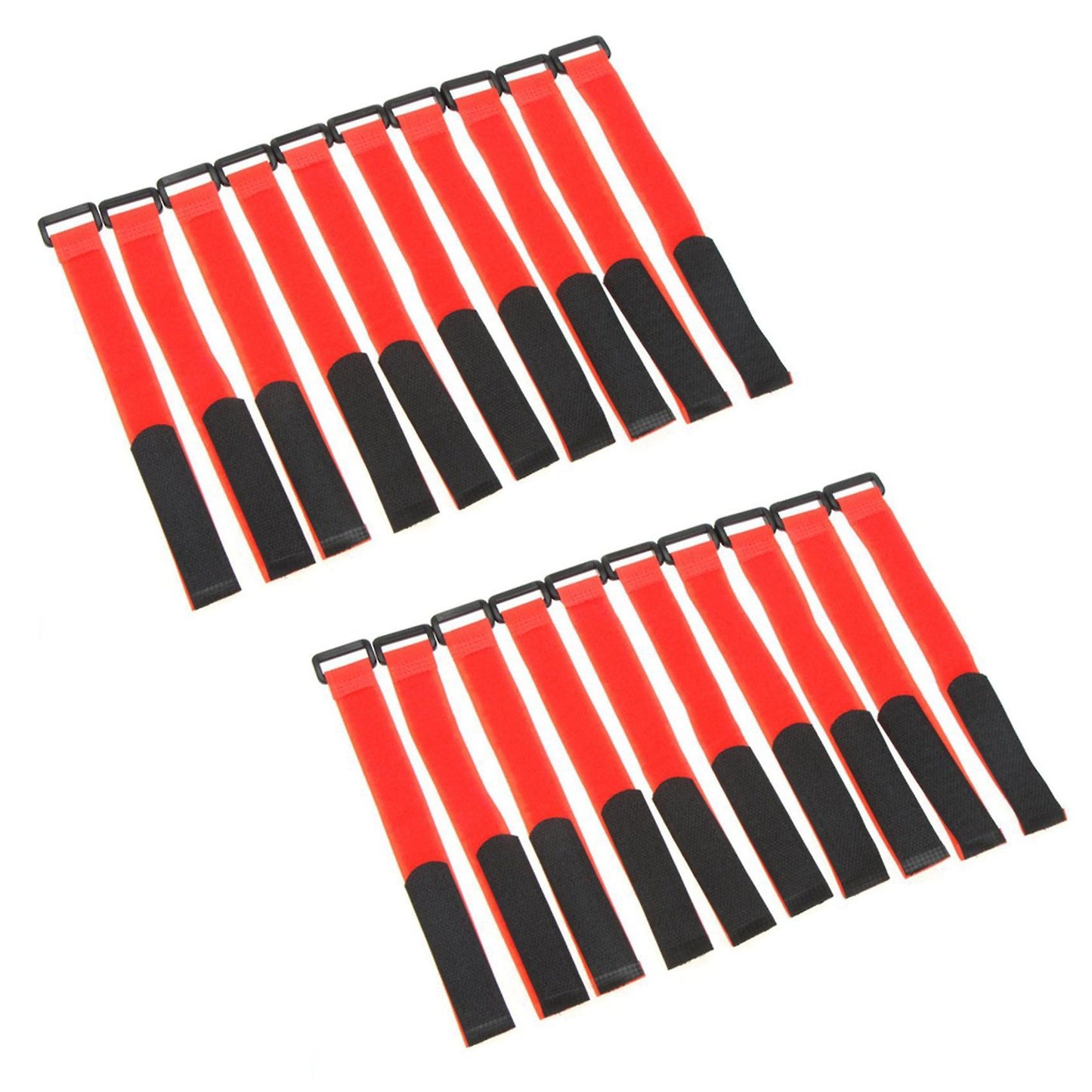 10 Pcs Forts Rc Batterie Antiderapants Cable Sangles D'arrimage Rouge