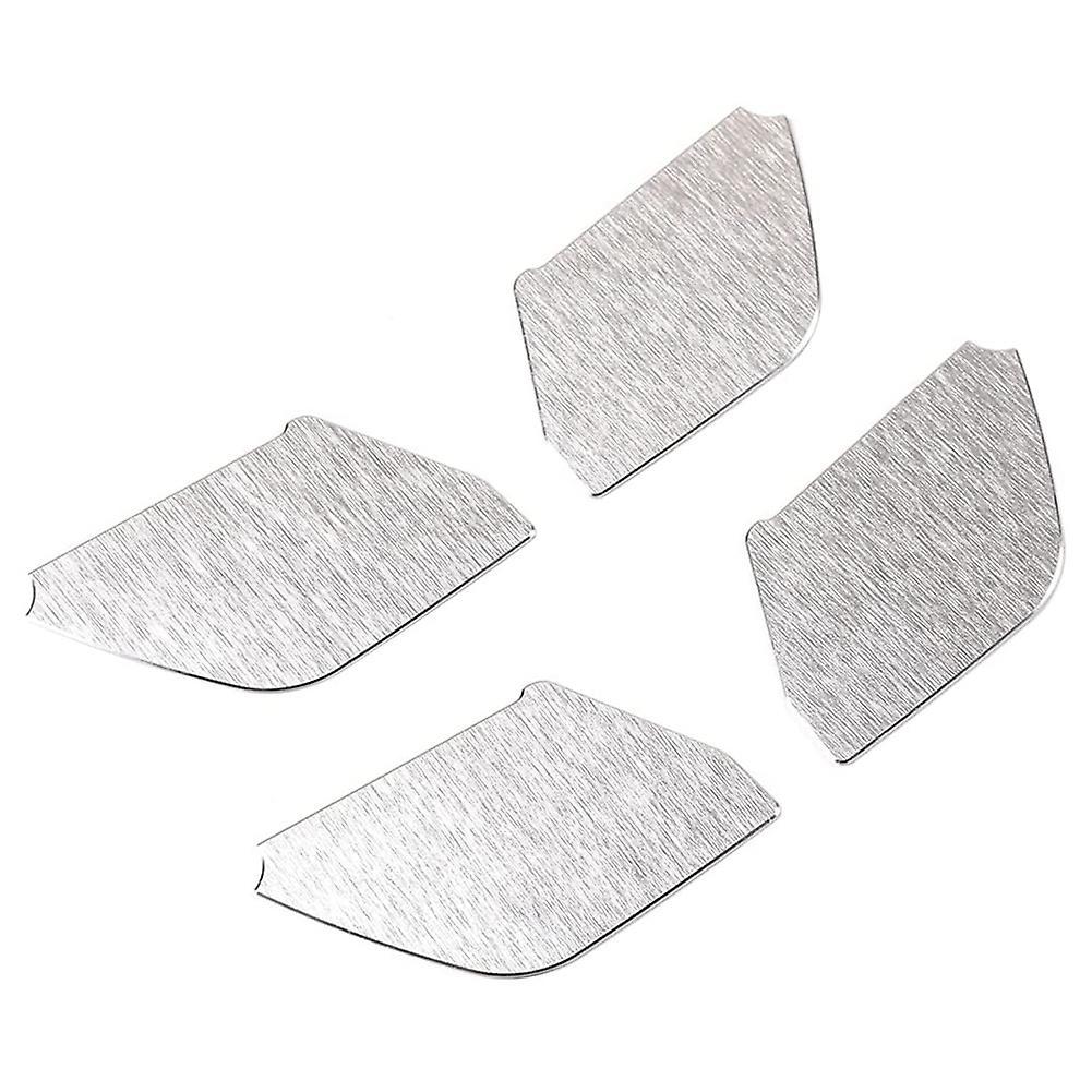 For Ford Ranger 2015+ Aluminum Alloy Car Inner Door Bowl Cover,silver