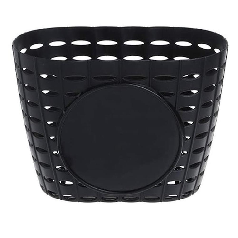 Children Plastic Front Handlebar Bike Basket for Storage, Black
