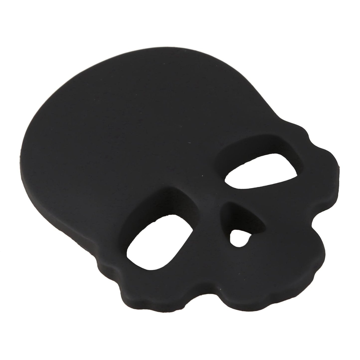 Skull Bone Diseno 3d Motocicleta Coche Emblema Adhesivo Negro