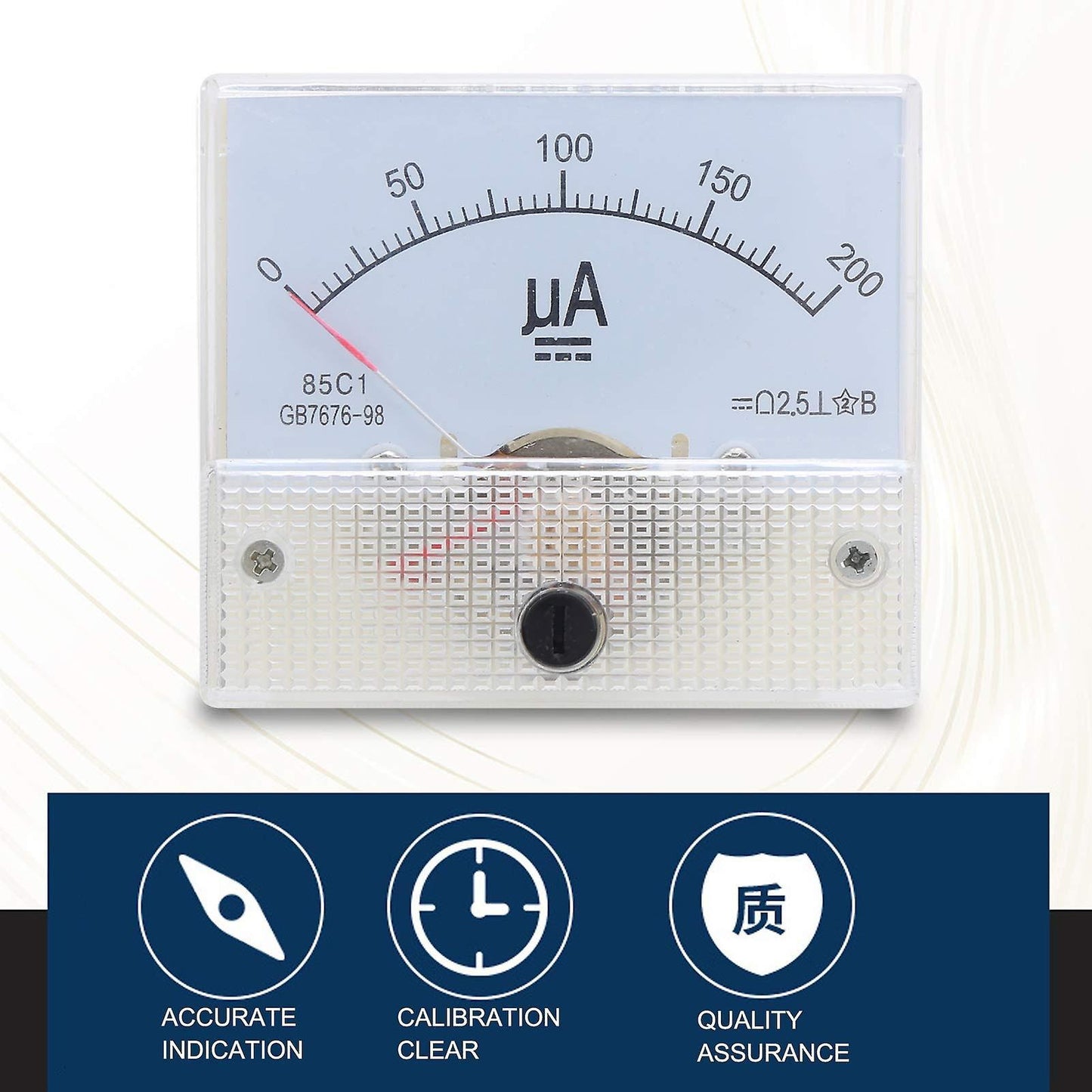 85c1 Dc0-200ua Pointer Type Dc Ammeter Microampere Dc Meter