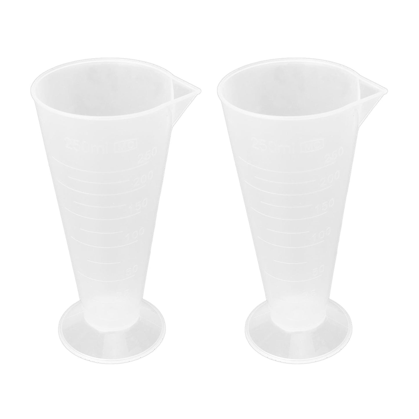 250ml Kitchen Laboratory Plastic Measurement Beaker Measuring Cup