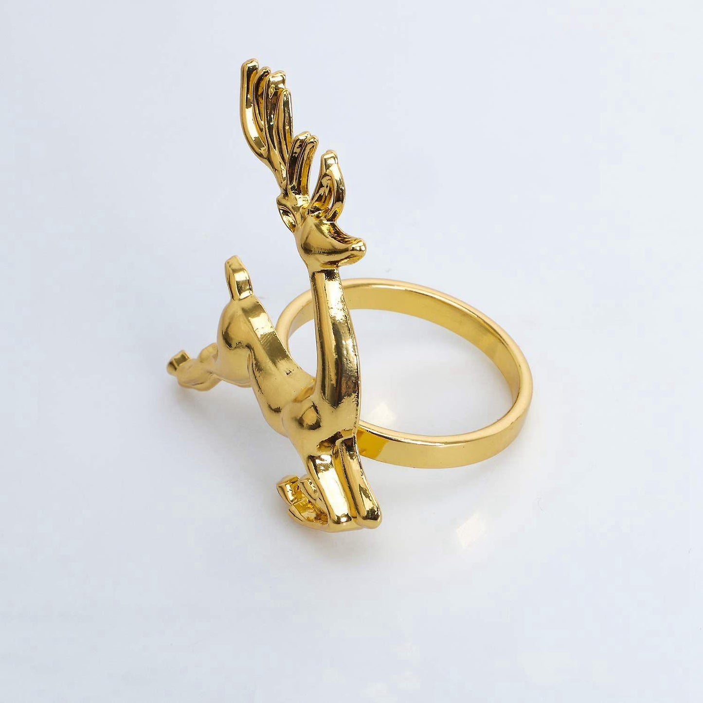 6pcs Gold Elk Napkin Rings for Place Settings,christmas,&home Kitchen
