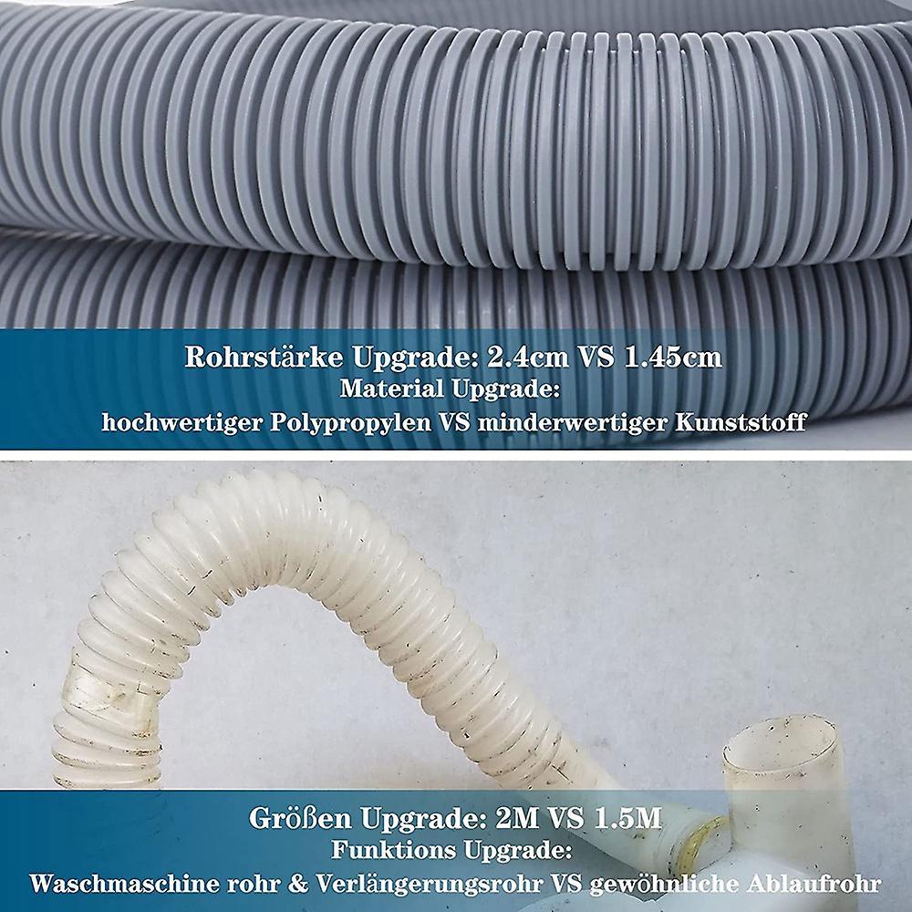 Drain Hose Extension for Washing Machines,2m Drain Hose Universal
