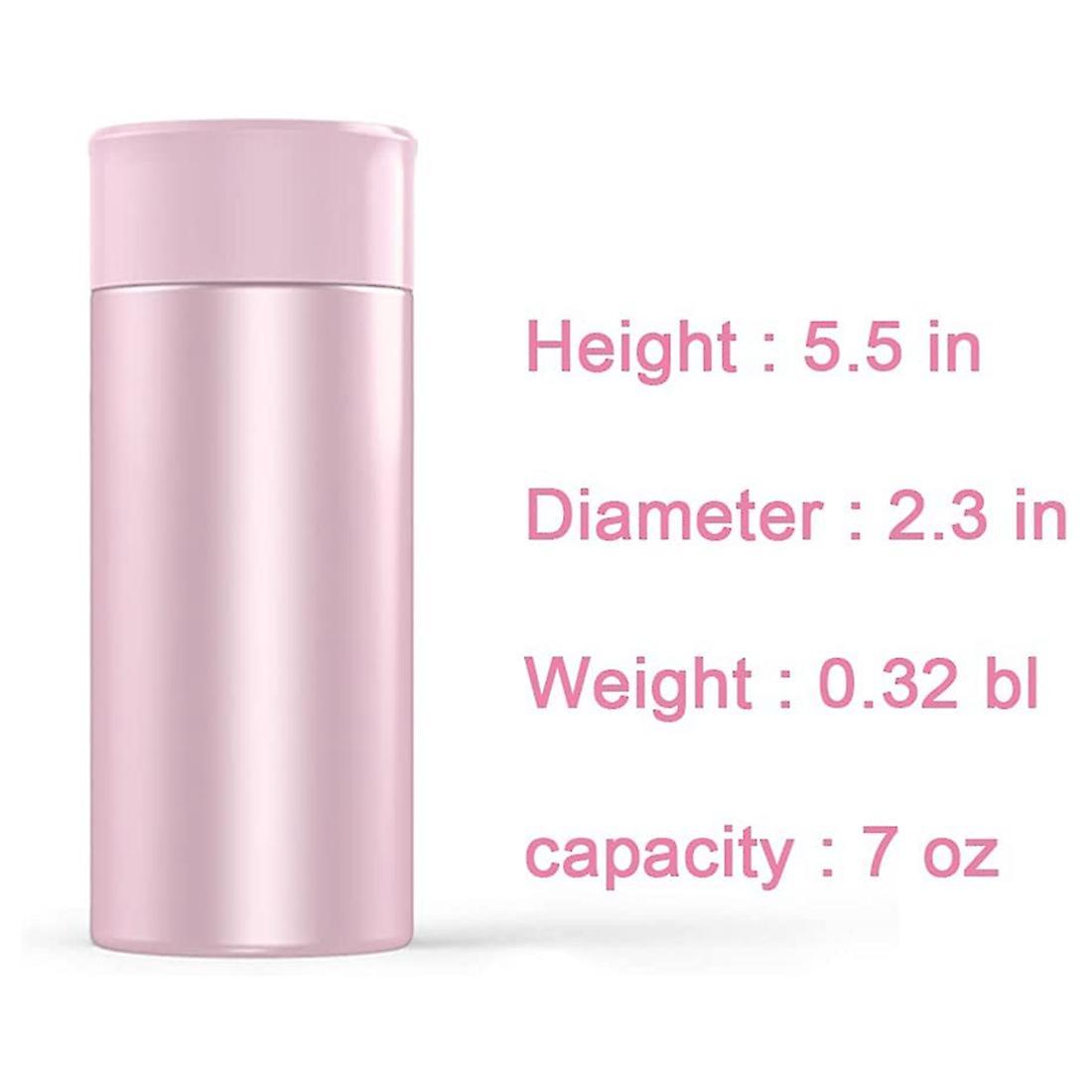 Cute Water Bottle-insulated Vacuum Vial-leakproof & Anti-spill,pink