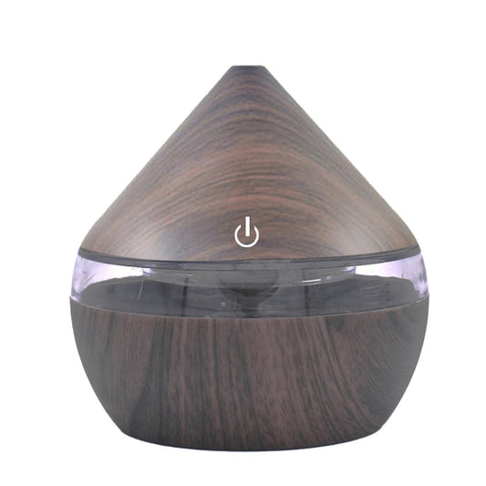 Cool Mist Humidifier 300ml Usb Air Humidifier, Deep Wood Grain