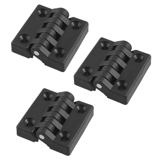3x Hinge for Barrier, Ball Bearing, Plastic, Robust, 40 X 40 Mm