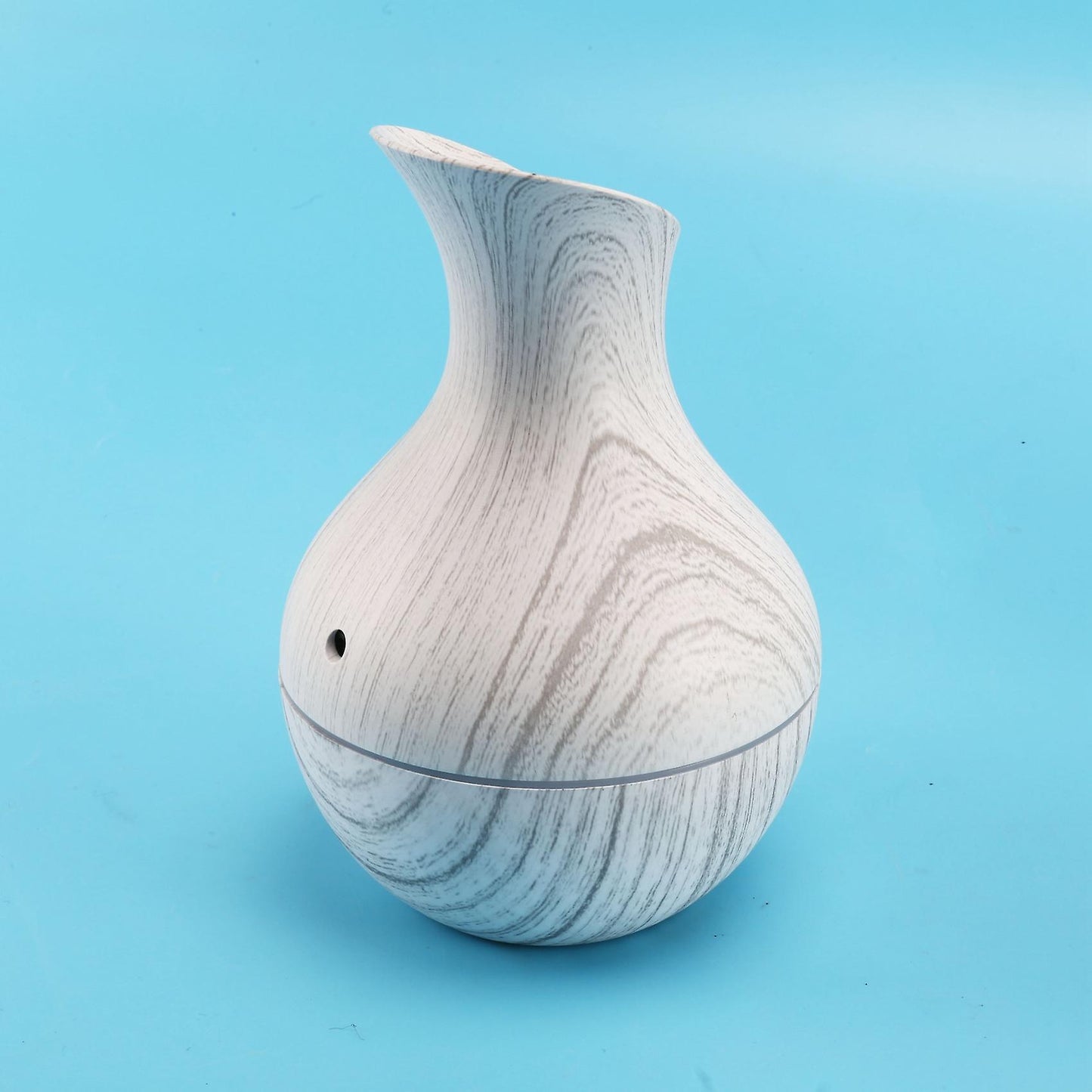 130ml Humidifier Usb Charge White Wood Grain with 7 Color Led Light