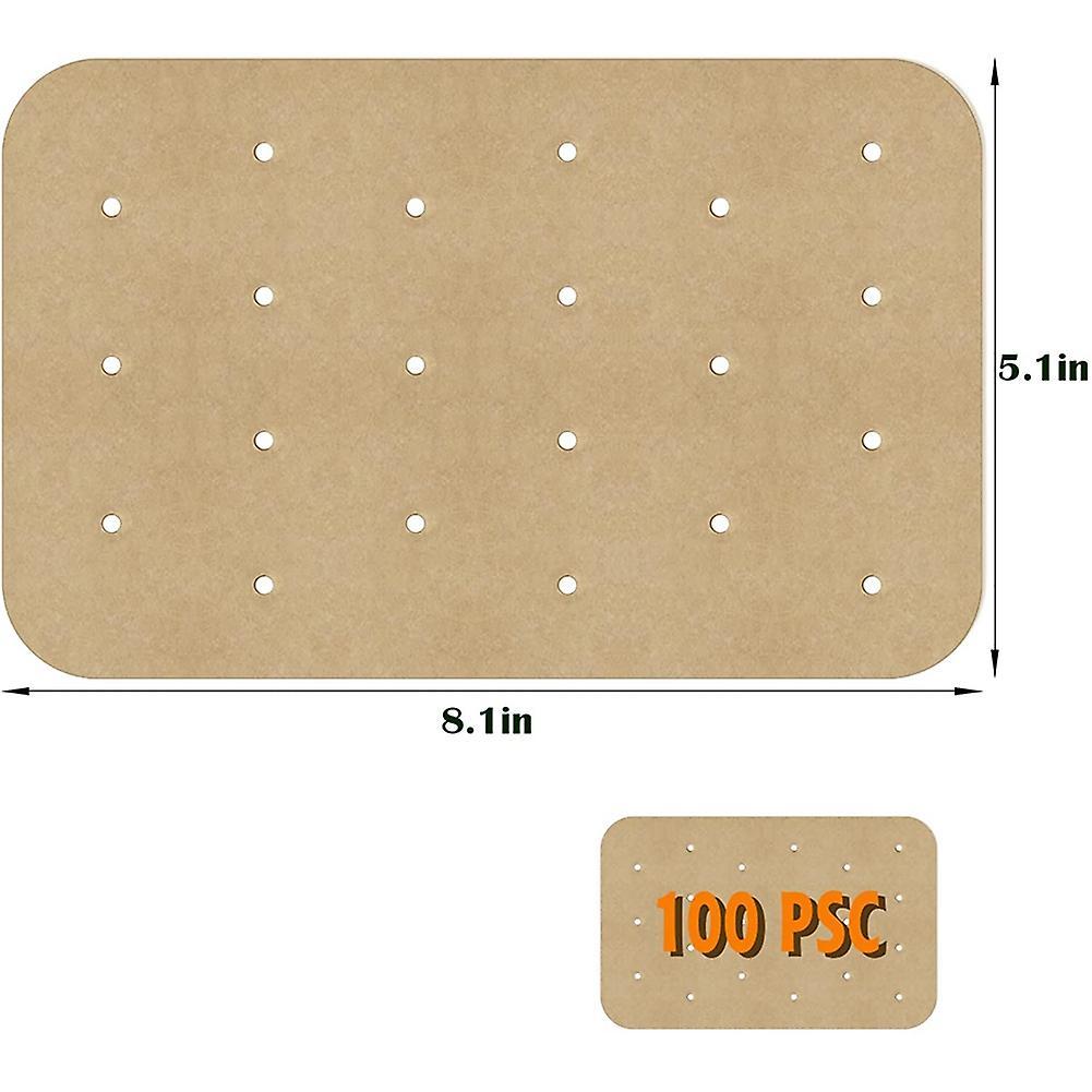 100pcs Air Fryer Paper Air Hole Air Fryer Parchment Paper Liners
