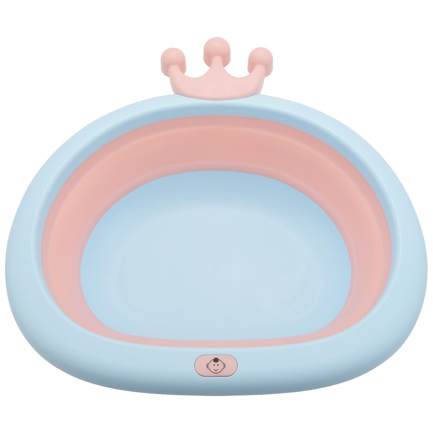Newborn Baby Foldable Bath Tub Baby Shower Tubs Face Basin Pink
