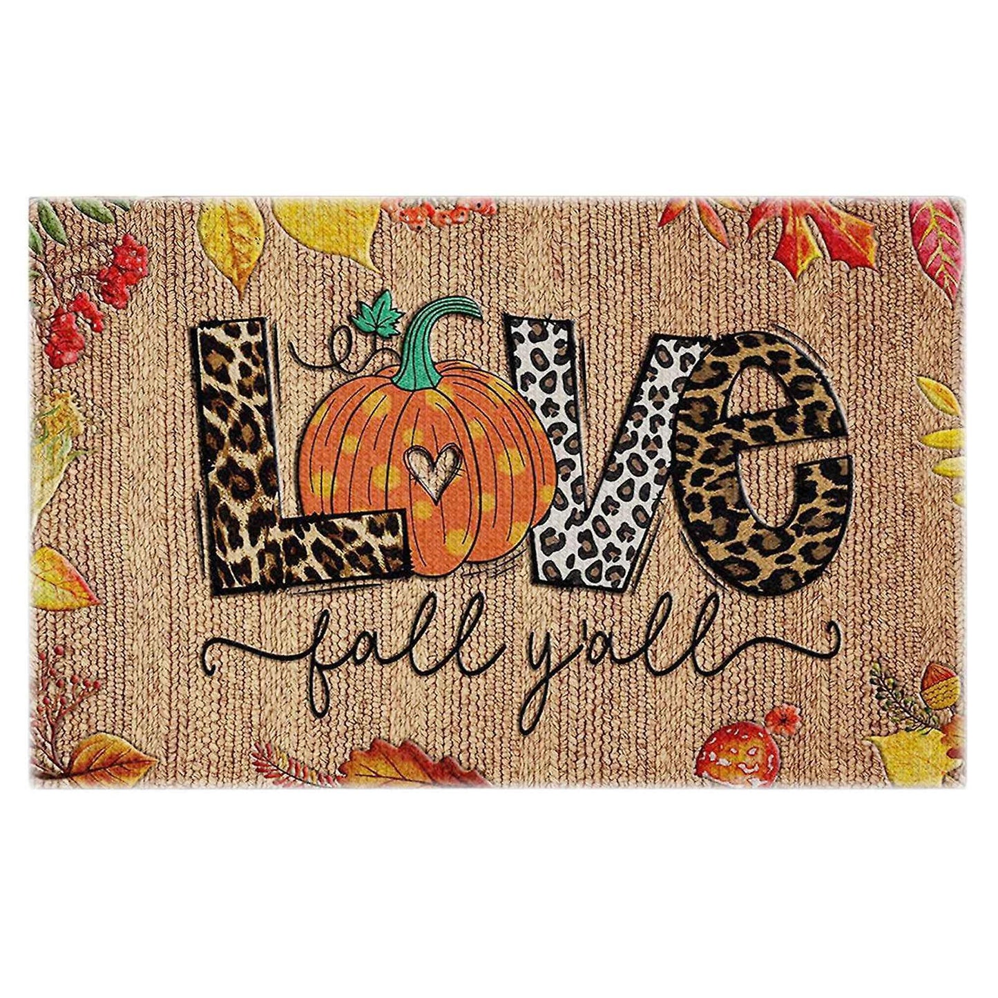 Christmas Halloween Love Doormat Blanket Front Door Decorations Mat