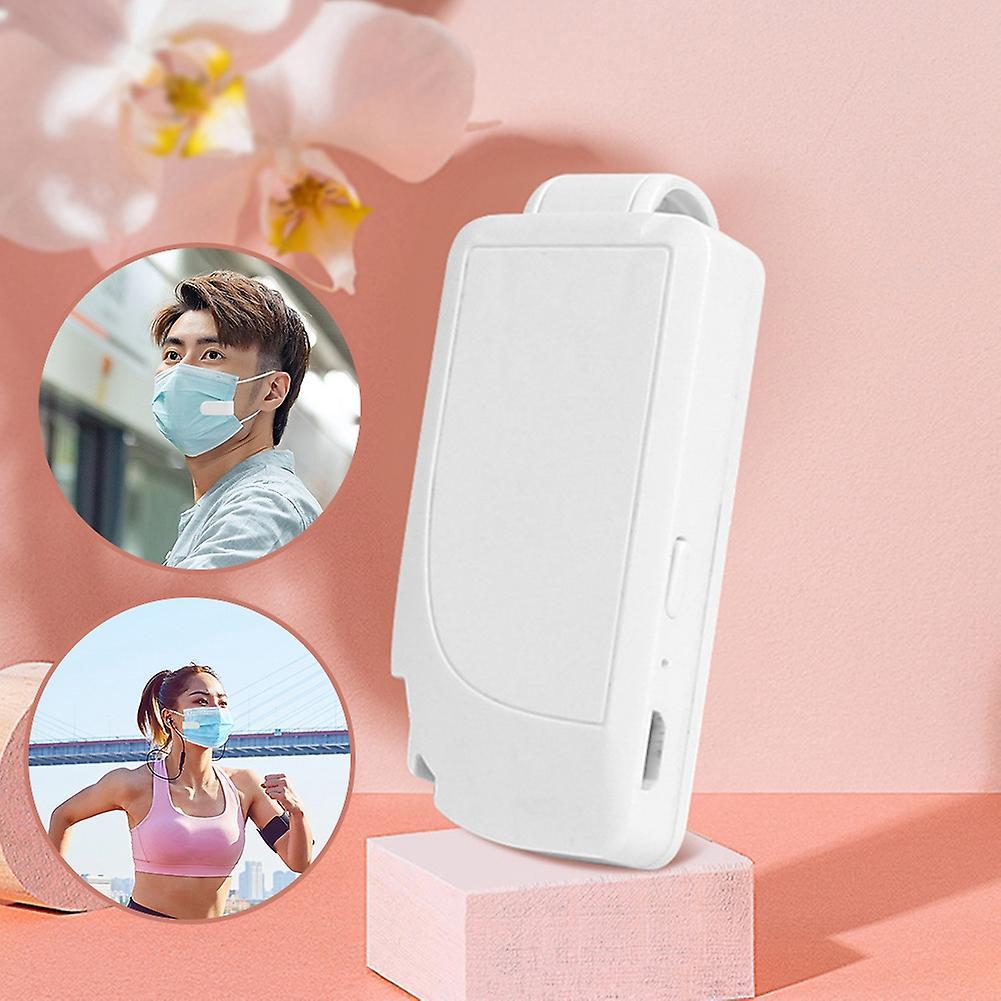 Reusable Portable Fan for Face Mask Clip-on Air Filter White