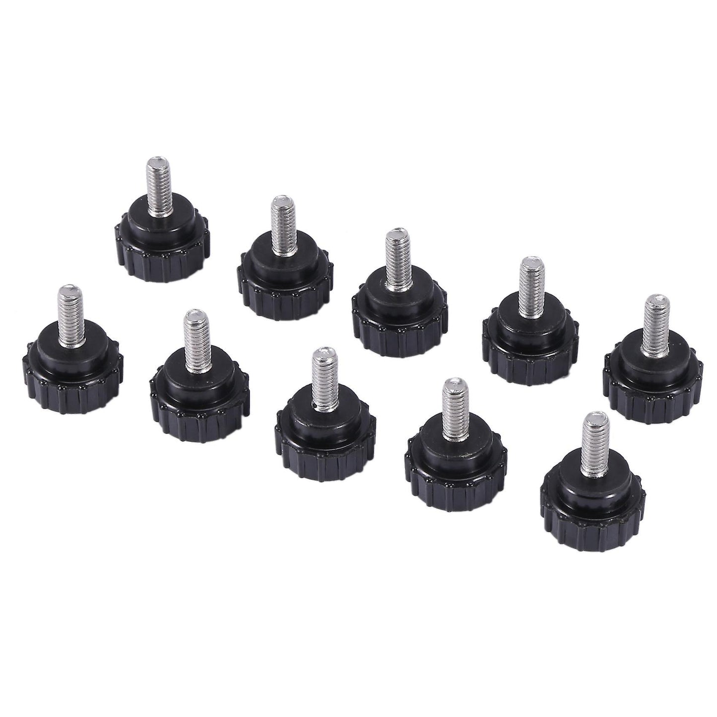 10x M4x10mm Threaded Knurled Thumbscrew Grip Knobs Thumb Screw