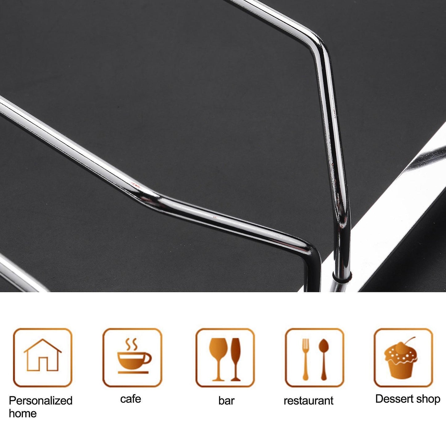 5x Under Cabinet Stemware Wine Glass Holder Rack 2.17 Inch Deep