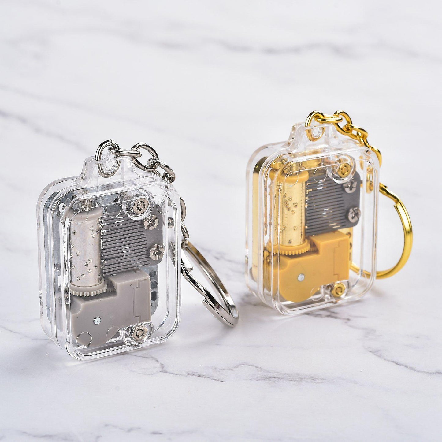 Pink Diy Mechanical Metal Music Boxes for Child with Screws