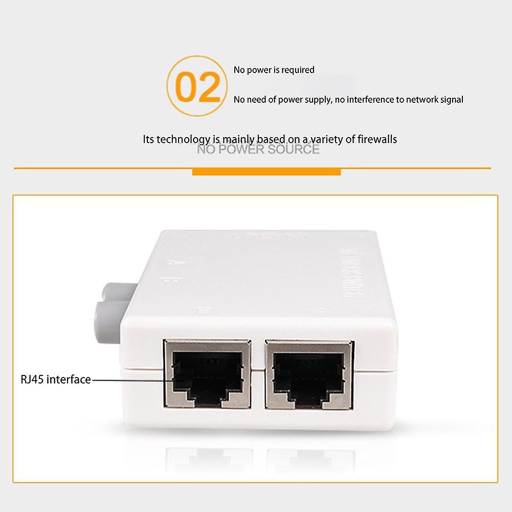 Mini 2 Port Rj45 Rj-45 Network Switch Dual 2 Way Port Adapter Hub