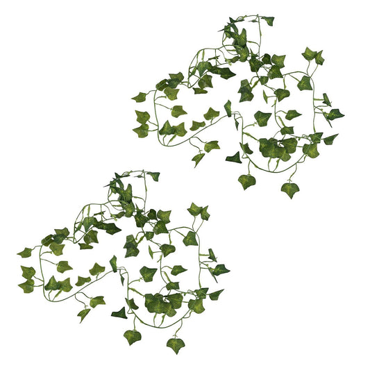 2m 6.6 Feet Artificial Ivy Fake Foliage Leaf Flowers Plants